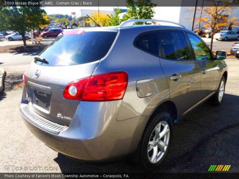 Gotham Gray / Black 2009 Nissan Rogue SL AWD