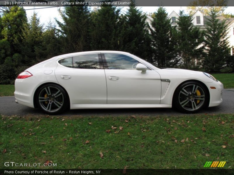 Carrara White / Espresso Natural Leather 2011 Porsche Panamera Turbo