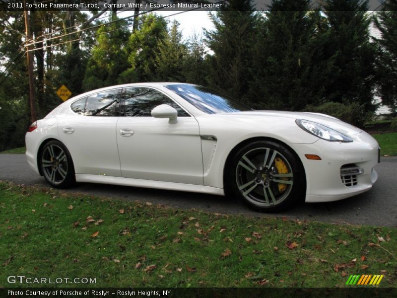 Carrara White / Espresso Natural Leather 2011 Porsche Panamera Turbo