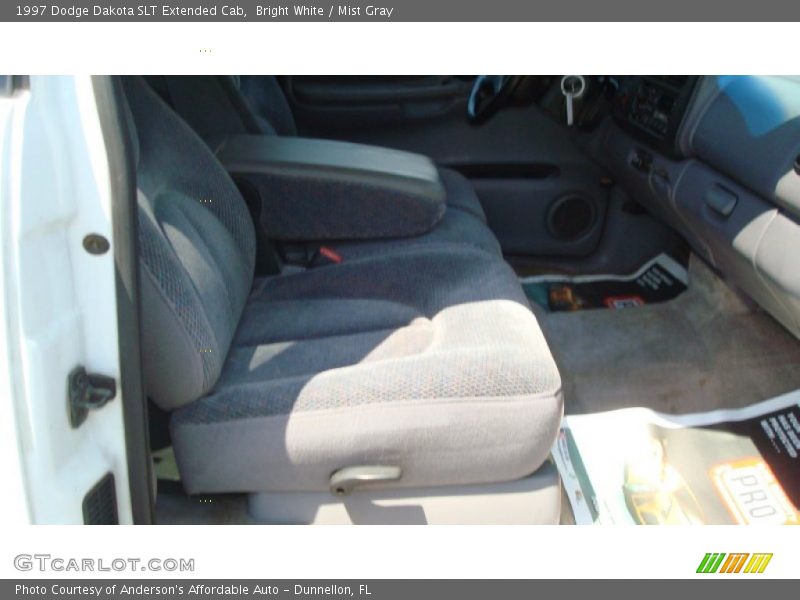 Bright White / Mist Gray 1997 Dodge Dakota SLT Extended Cab