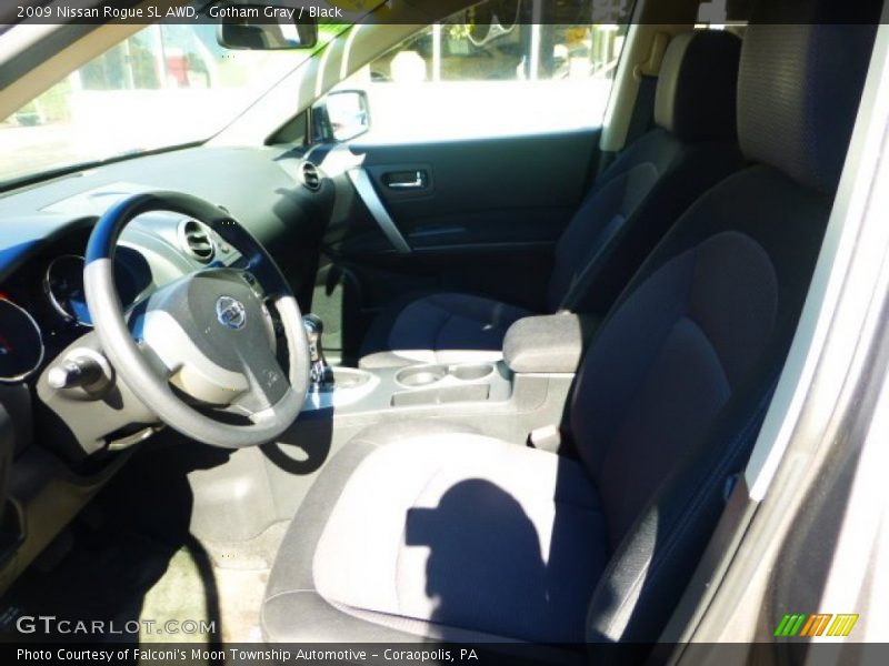 Gotham Gray / Black 2009 Nissan Rogue SL AWD