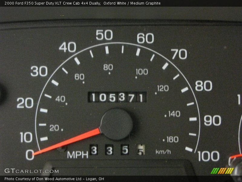 Oxford White / Medium Graphite 2000 Ford F350 Super Duty XLT Crew Cab 4x4 Dually