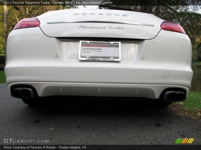 Carrara White / Espresso Natural Leather 2011 Porsche Panamera Turbo