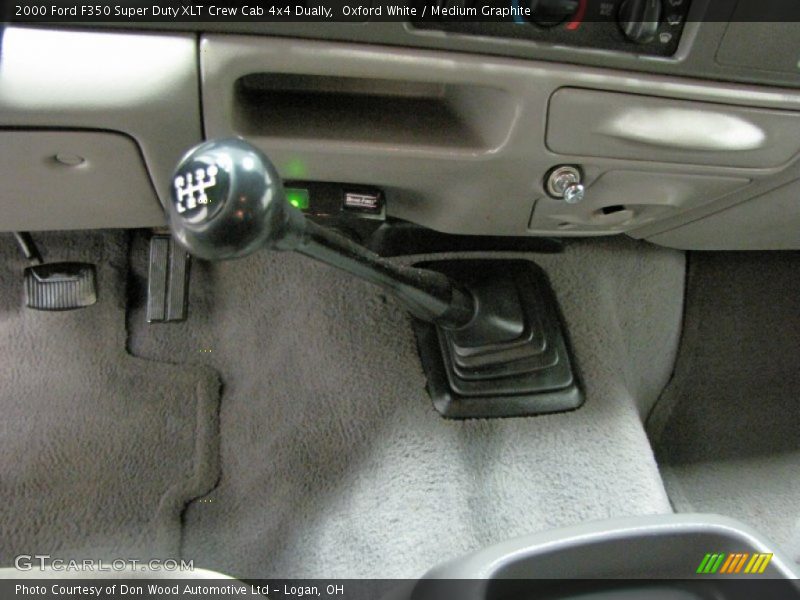 Oxford White / Medium Graphite 2000 Ford F350 Super Duty XLT Crew Cab 4x4 Dually