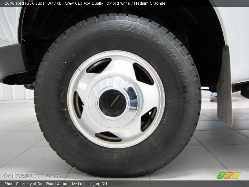 Oxford White / Medium Graphite 2000 Ford F350 Super Duty XLT Crew Cab 4x4 Dually