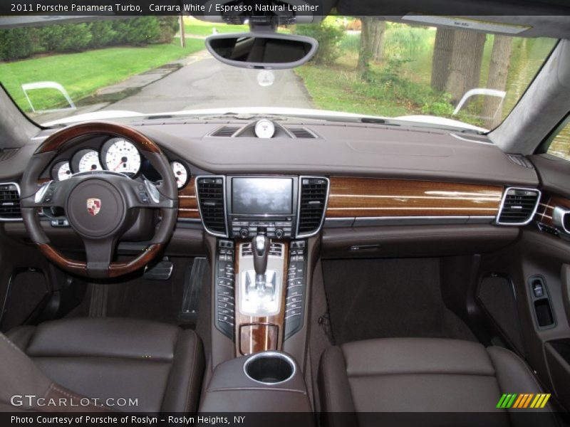 Carrara White / Espresso Natural Leather 2011 Porsche Panamera Turbo