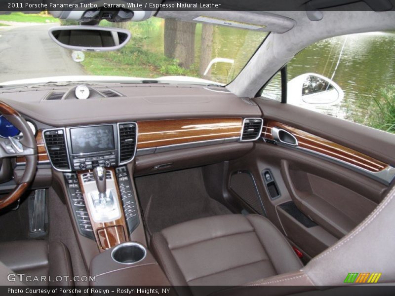 Carrara White / Espresso Natural Leather 2011 Porsche Panamera Turbo