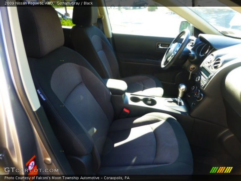 Gotham Gray / Black 2009 Nissan Rogue SL AWD