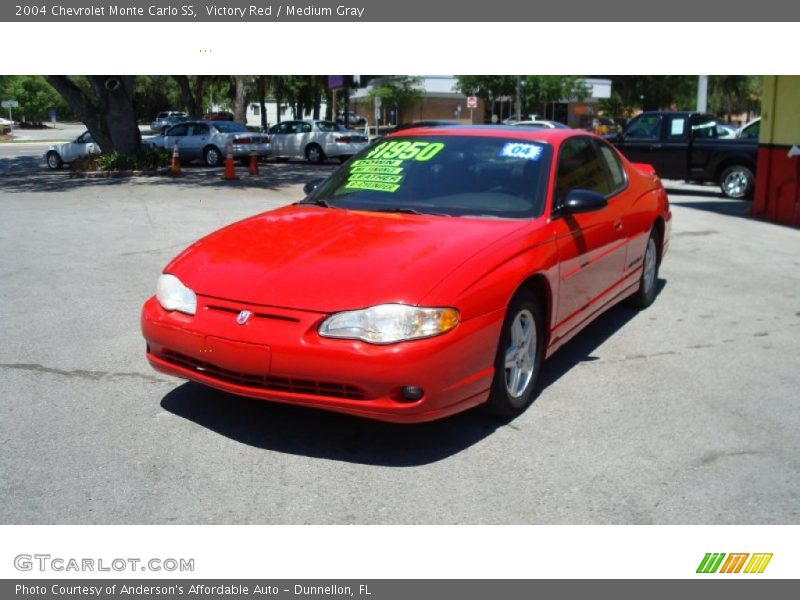 Victory Red / Medium Gray 2004 Chevrolet Monte Carlo SS