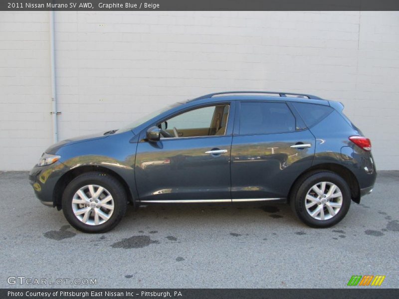 Graphite Blue / Beige 2011 Nissan Murano SV AWD