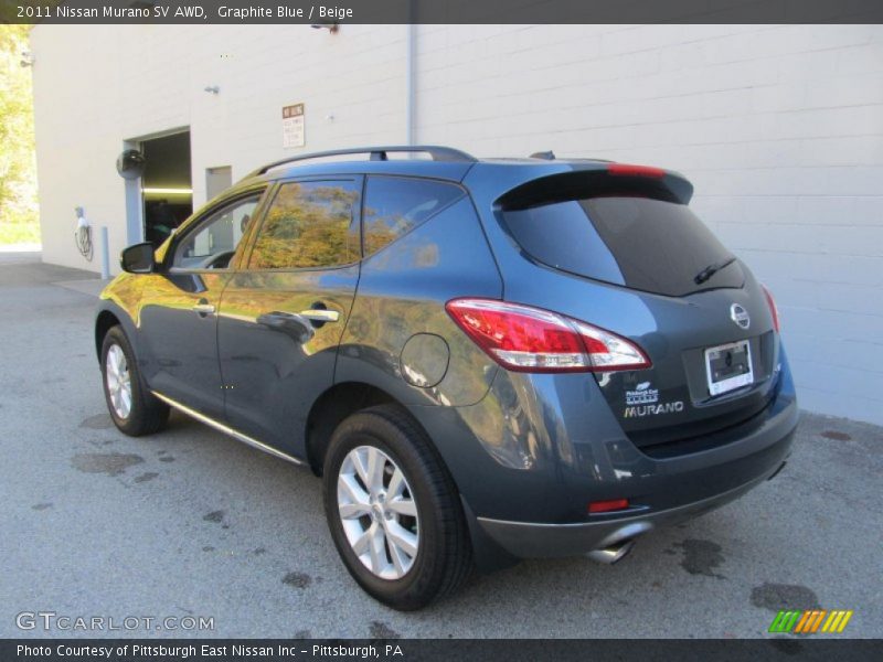 Graphite Blue / Beige 2011 Nissan Murano SV AWD