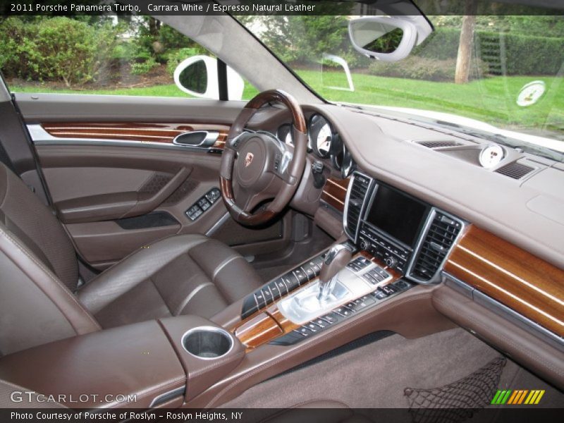 Carrara White / Espresso Natural Leather 2011 Porsche Panamera Turbo