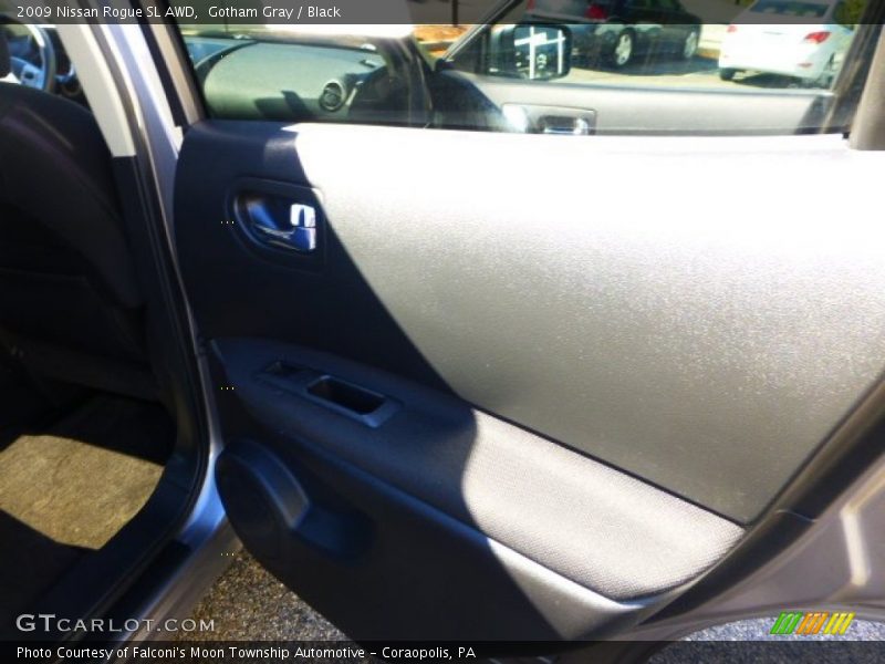 Gotham Gray / Black 2009 Nissan Rogue SL AWD