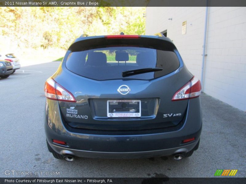 Graphite Blue / Beige 2011 Nissan Murano SV AWD