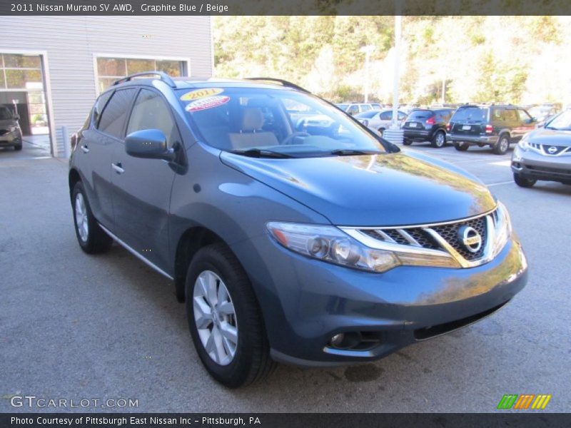 Graphite Blue / Beige 2011 Nissan Murano SV AWD