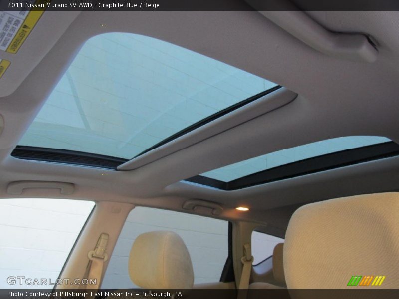 Graphite Blue / Beige 2011 Nissan Murano SV AWD