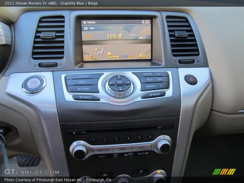 Graphite Blue / Beige 2011 Nissan Murano SV AWD