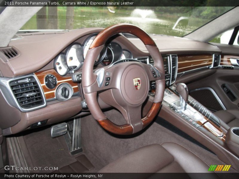 Carrara White / Espresso Natural Leather 2011 Porsche Panamera Turbo