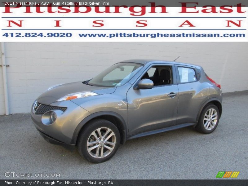 Gun Metallic / Black/Silver Trim 2011 Nissan Juke S AWD
