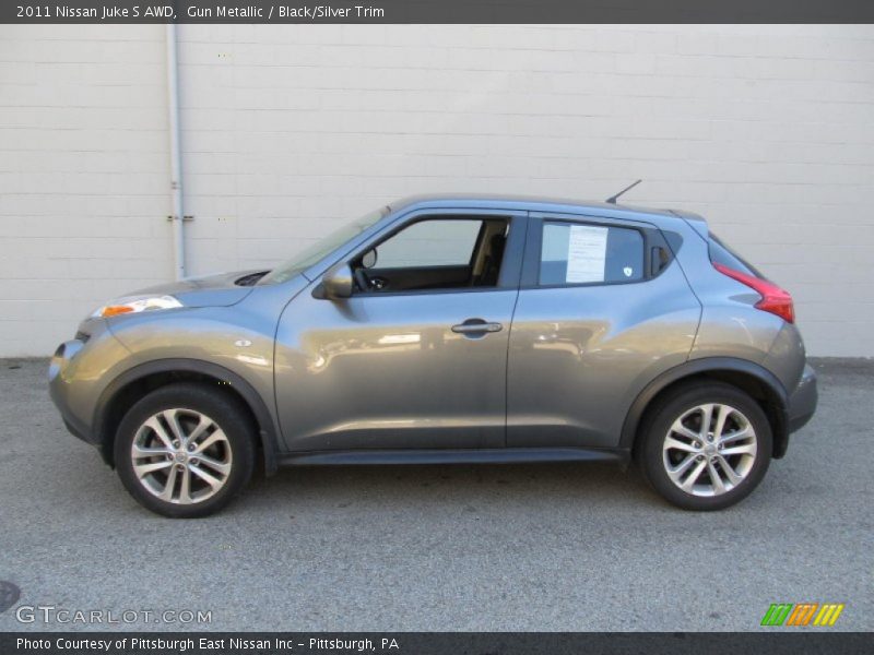 Gun Metallic / Black/Silver Trim 2011 Nissan Juke S AWD