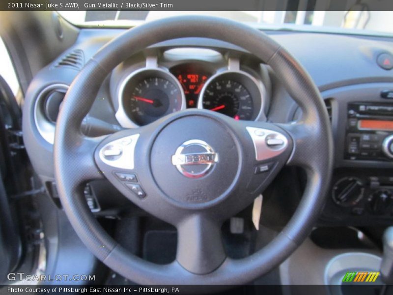 Gun Metallic / Black/Silver Trim 2011 Nissan Juke S AWD
