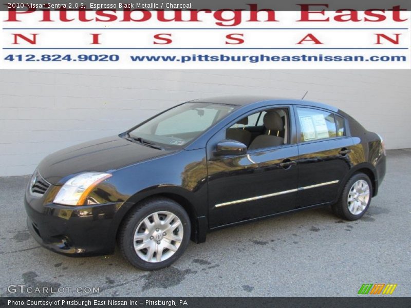 Espresso Black Metallic / Charcoal 2010 Nissan Sentra 2.0 S