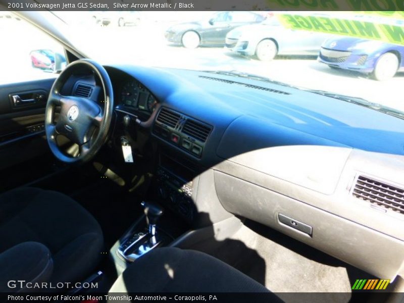 Silver Arrow Metallic / Black 2001 Volkswagen Jetta GLS Sedan