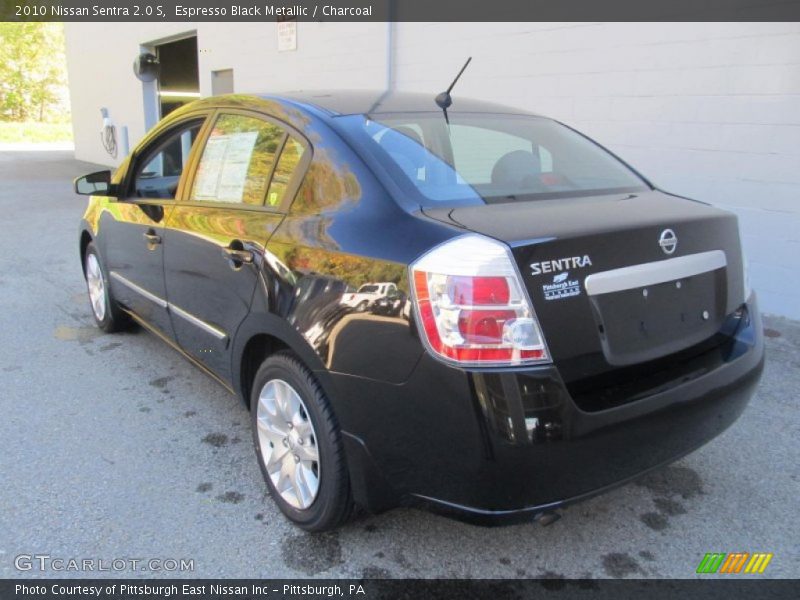 Espresso Black Metallic / Charcoal 2010 Nissan Sentra 2.0 S