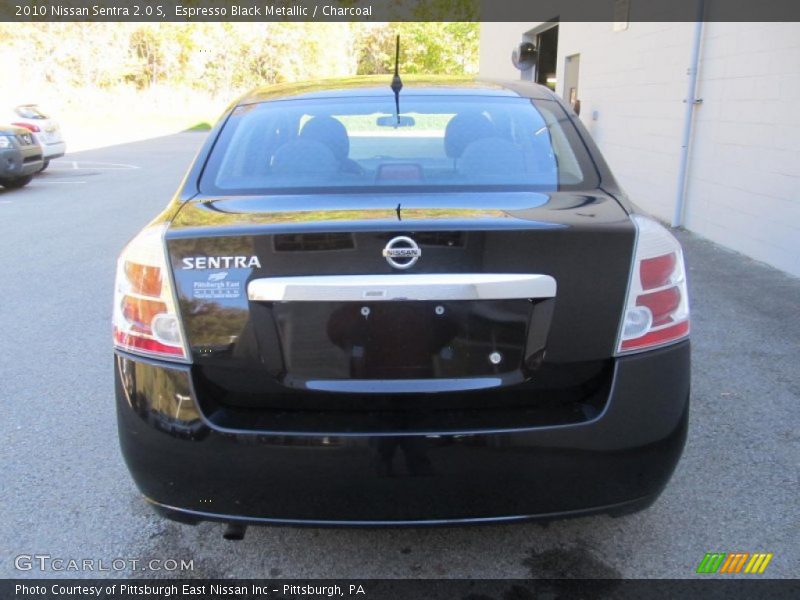 Espresso Black Metallic / Charcoal 2010 Nissan Sentra 2.0 S