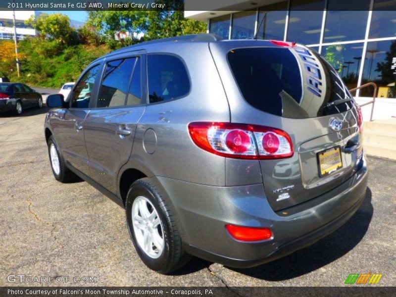 Mineral Gray / Gray 2011 Hyundai Santa Fe GLS AWD