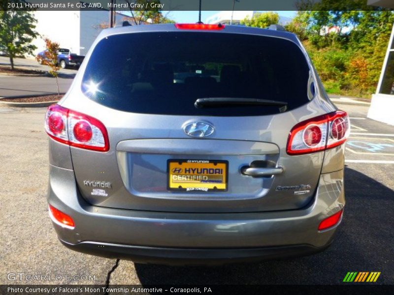 Mineral Gray / Gray 2011 Hyundai Santa Fe GLS AWD