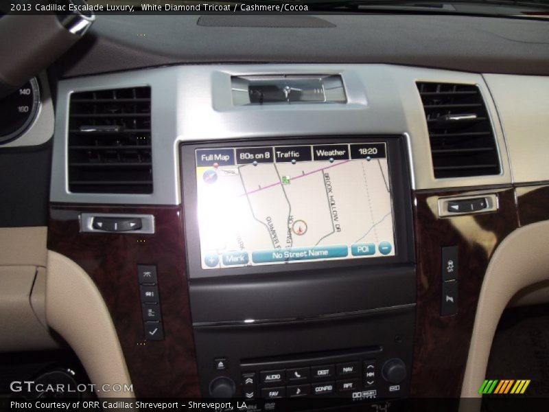White Diamond Tricoat / Cashmere/Cocoa 2013 Cadillac Escalade Luxury