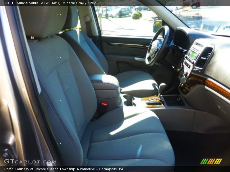 Mineral Gray / Gray 2011 Hyundai Santa Fe GLS AWD