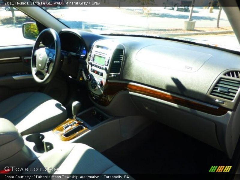 Mineral Gray / Gray 2011 Hyundai Santa Fe GLS AWD