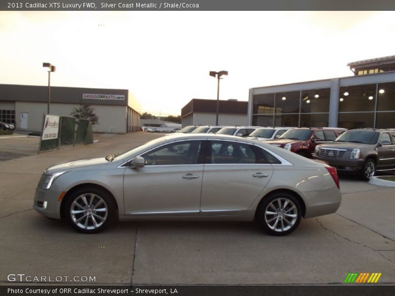 Silver Coast Metallic / Shale/Cocoa 2013 Cadillac XTS Luxury FWD