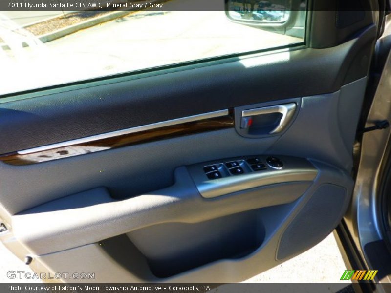 Mineral Gray / Gray 2011 Hyundai Santa Fe GLS AWD