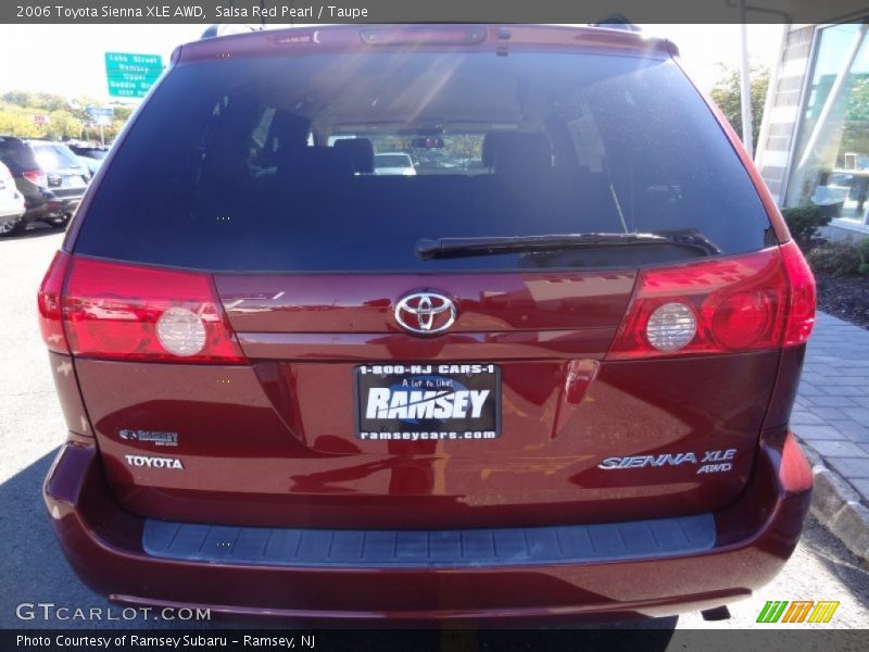 Salsa Red Pearl / Taupe 2006 Toyota Sienna XLE AWD