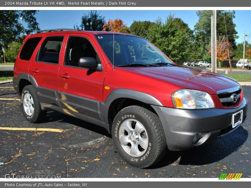 Merlot Pearl Metallic / Dark Flint Grey 2004 Mazda Tribute LX V6 4WD