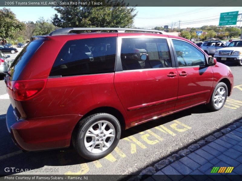 Salsa Red Pearl / Taupe 2006 Toyota Sienna XLE AWD