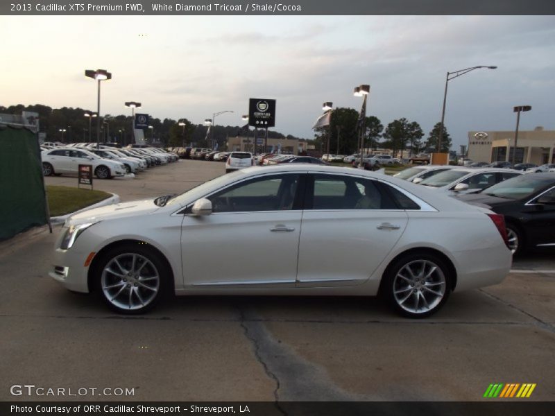 White Diamond Tricoat / Shale/Cocoa 2013 Cadillac XTS Premium FWD