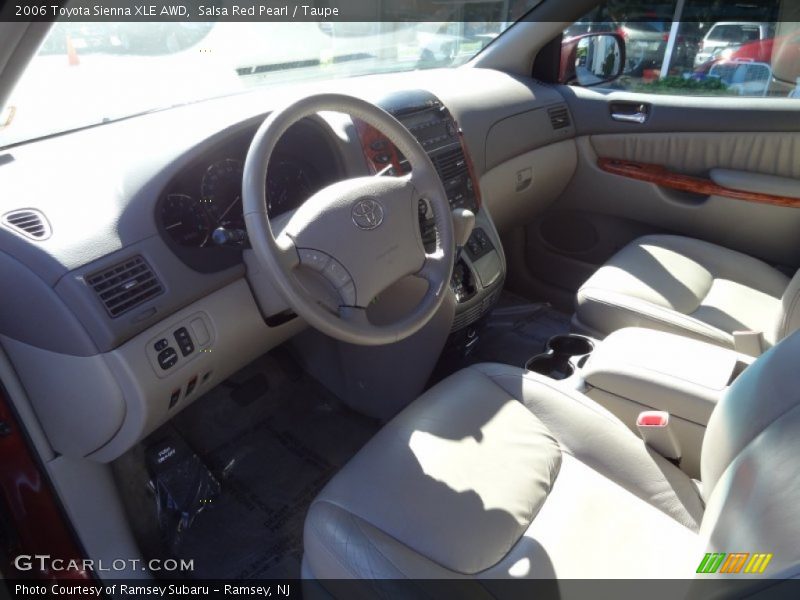Salsa Red Pearl / Taupe 2006 Toyota Sienna XLE AWD