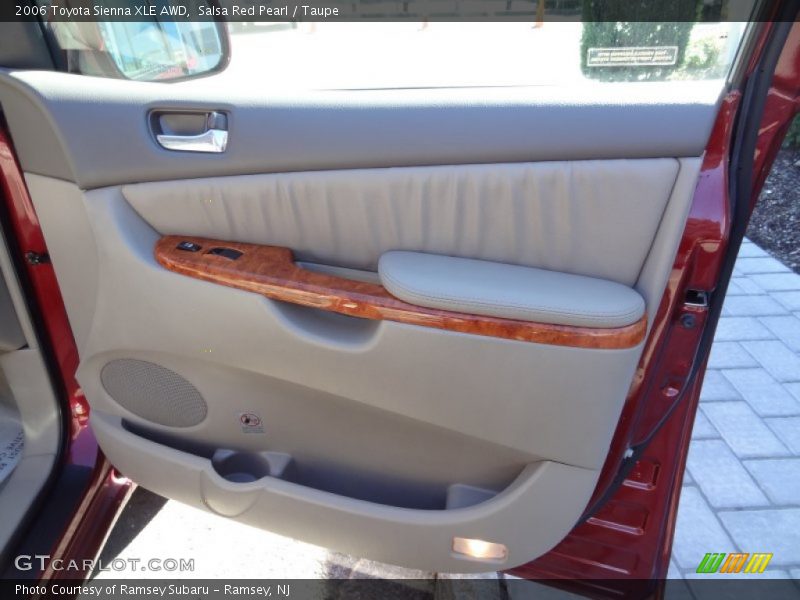 Salsa Red Pearl / Taupe 2006 Toyota Sienna XLE AWD