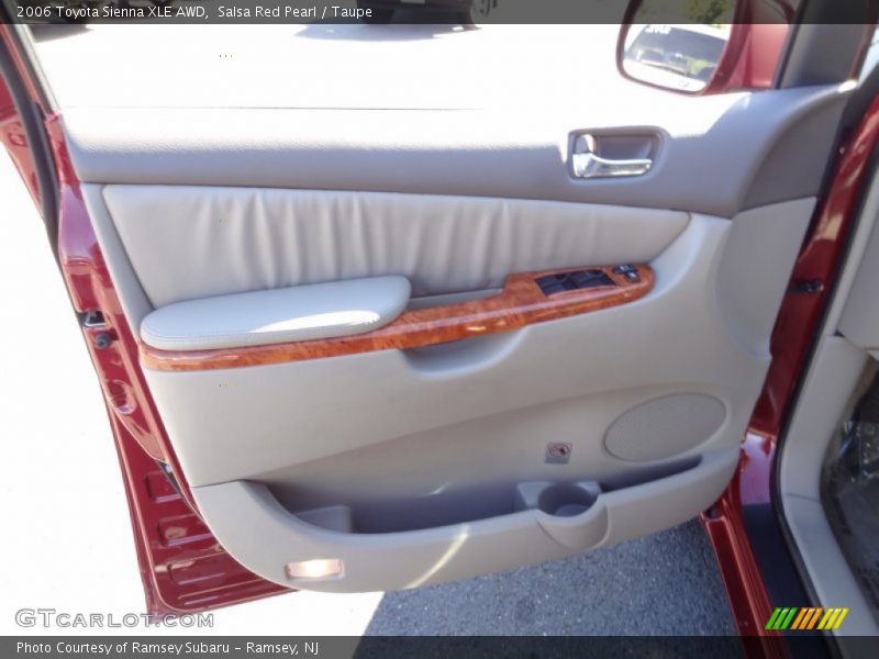 Salsa Red Pearl / Taupe 2006 Toyota Sienna XLE AWD
