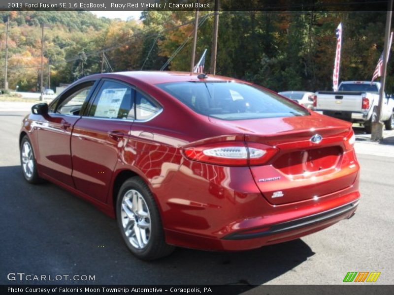 Ruby Red Metallic / Charcoal Black 2013 Ford Fusion SE 1.6 EcoBoost