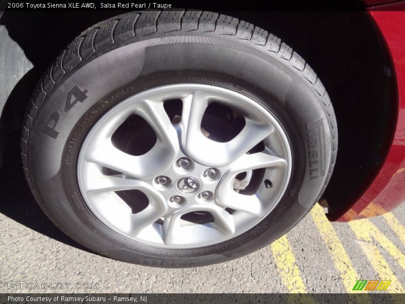 Salsa Red Pearl / Taupe 2006 Toyota Sienna XLE AWD