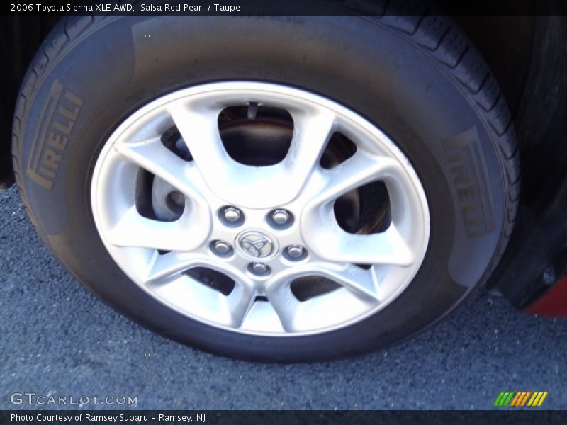 Salsa Red Pearl / Taupe 2006 Toyota Sienna XLE AWD