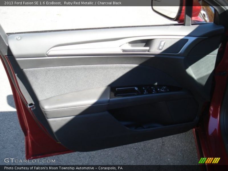 Ruby Red Metallic / Charcoal Black 2013 Ford Fusion SE 1.6 EcoBoost