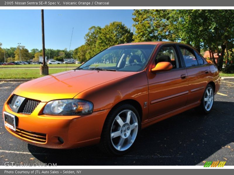 Volcanic Orange / Charcoal 2005 Nissan Sentra SE-R Spec V