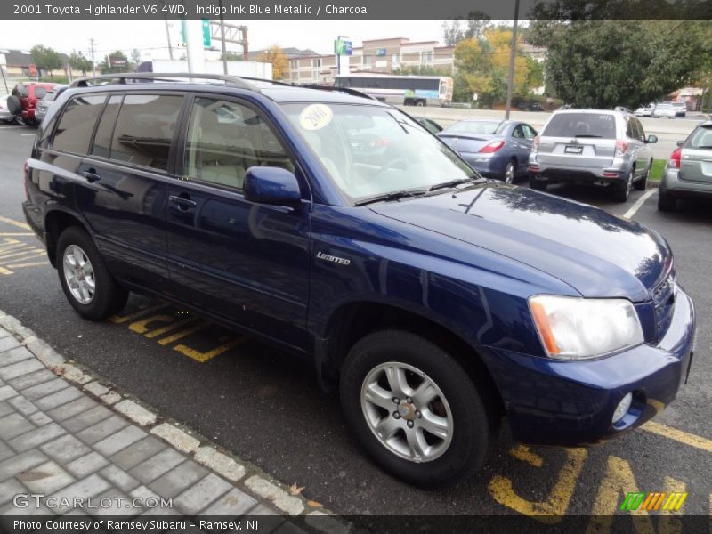 Indigo Ink Blue Metallic / Charcoal 2001 Toyota Highlander V6 4WD