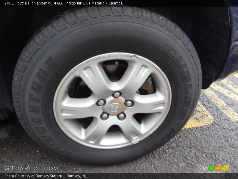 Indigo Ink Blue Metallic / Charcoal 2001 Toyota Highlander V6 4WD